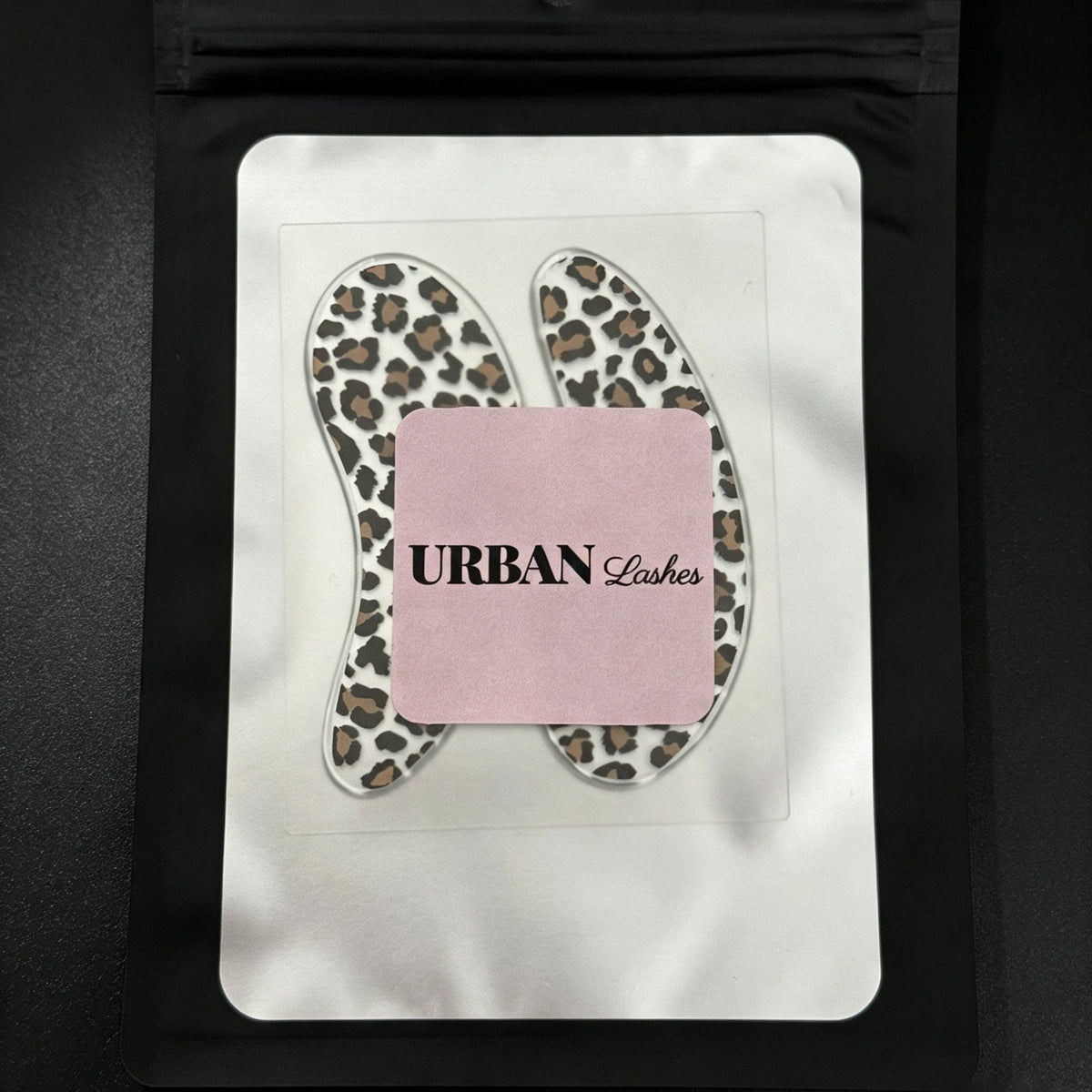 Reusable leopard print under eye patches