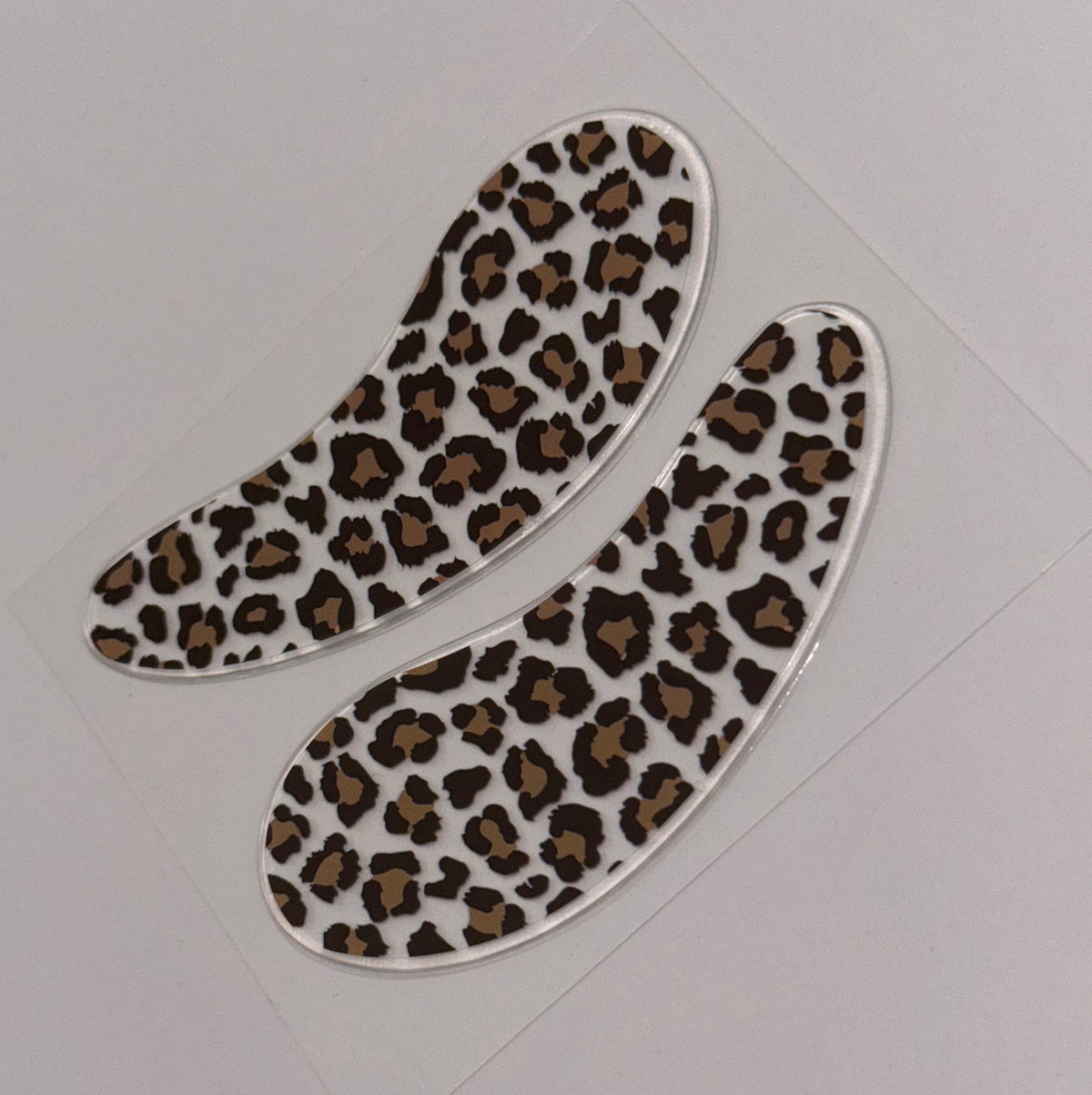 Reusable leopard print under eye patches